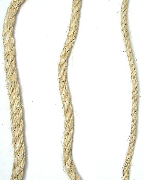 Sisal Rope - Unoiled - 3/8 Inch 100 Feet