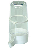 2-GR clear plastic tube bird waterer 400 cc for cage use