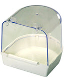 2-GR round outside bath bird cage accessory