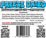 Burst of Flavor Freeze Dried Chop - Cranberry Beet
