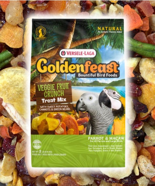 Goldenfeast Veggie Fruit Crunch Parrot Treat