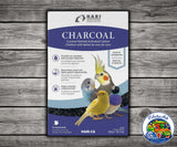Hagen Hari Bird Charcoal 8.11 Oz coconut derived activated charcoal supplement for all pet birds, designed to aid proper digestion and help maintain balanced pH.