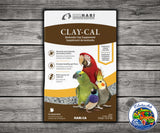 Hagen Hari Clay-Cal Bentonite Clay Supplement for Birds 1.27 lb with bentonite montmorillonite clay, calcium carbonate, and charcoal for all pet birds.