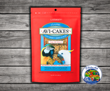 Lafeber Avi-Cakes Macaw and Cockatoo Food 16 Oz made with premium seeds, nutritionally balanced pellets, molasses binder, and non-GMO ingredients for macaws, cockatoos, and parrots.