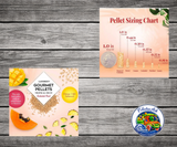 Lafeber Conure Tropical Fruit Gourmet Pellets made with natural fruit taste, papaya, mango, pineapple, vitamins, chelated minerals, and omega 3 and 6 fatty acids for conures, quakers, caiques, senegals, and similarly sized parrots. Info