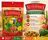 Lafeber El Paso Nutri-Berries Parrot Food made with red and green bell peppers, chili pepper, cumin, oregano, garlic powder, hulled seeds, grains, vitamins, and minerals for parrots. 10 oz bag promo