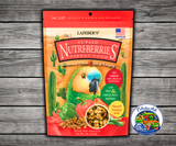 Lafeber El Paso Nutri-Berries Parrot Food made with red and green bell peppers, chili pepper, cumin, oregano, garlic powder, hulled seeds, grains, vitamins, and minerals for parrots. 3 lb bag