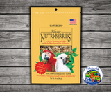 Lafeber Nutri-Berries Macaw/Cockatoo Food made with hulled seeds, grains, peanut splits, 16.5% pellets, vitamins, minerals, and omega fatty acids for macaws, cockatoos, and parrots. 10 oz bag