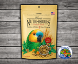 Lafeber Nutri-Berries Parrot Food 14 Lb made with hulled seeds, grains, peanuts, 16.5% pellets, stabilized vitamins, chelated minerals, amino acids, and omega fatty acids for parrots. 10 oz bag