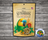 Lafeber Nutri-Berries Parrot Food 14 Lb made with hulled seeds, grains, peanuts, 16.5% pellets, stabilized vitamins, chelated minerals, amino acids, and omega fatty acids for parrots. 3.25 lb bag