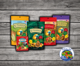 Lafeber Parrot Nutri-Berries 4 Pack with Garden Veggie, Tropical Fruit, El Paso, Sunny Orchard Nutri-Berries, and a free Classic Avi-Cake sample for parrots, macaws, cockatoos, and small parrots.