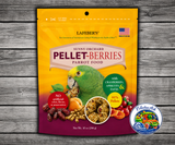 Lafeber Pellet-Berries for Parrots made with 81% pellets, 19% fruits and grains, cranberries, apricots, dates, natural grains, vitamins, minerals, and omega fatty acids for parrots. 10 oz bag