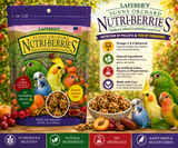 Lafeber Sunny Orchard Nutri-Berries Cockatiel and Parakeet Food 10 Oz made with apricots, dates, cranberries, hulled seeds, grains, 30% pellets, vitamins, minerals, and omega fatty acids for cockatiels, parakeets, lovebirds, and small birds Promo