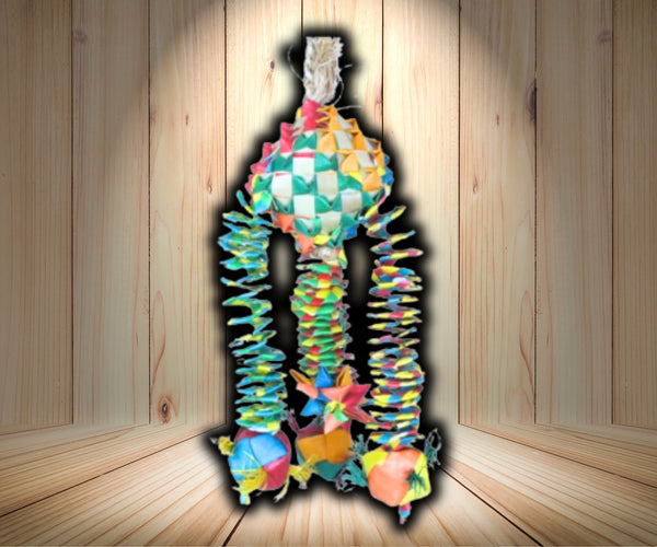 Planet Pleasures Diamond Bouncer Medium Bird Toy