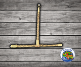 Planet Pleasures Abaca T-Perch made with heavy abaca rope wrapped on flexible wire, a bendable bird swing perch available in small, medium, and large sizes.
