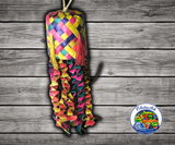 Planet Pleasures Pinata Octopus Bird Toy made from all-natural palm leaf for shredding, chewing, and pulling enrichment for macaws, cockatoos, parrots, cockatiels, budgies, parakeets, and little parrots.