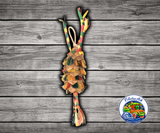 Planet Pleasures Small 5 Layer Tassel Bird Toy made with layered palm leaf and tassels for shredding, chewing, and foraging enrichment for small parrots, cockatiels, budgies, parakeets, little parrots, and medium to large parrots.