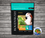 Roudybush Daily Maintenance Medium all-natural pellet bird food with no added food coloring or sugar for parrots, cockatoos, macaws, conures, and small parrots. 44 oz bag