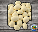 Yogurt coated almonds for parrots, macaws, and cockatoos. Sweet crunchy bird treat ideal for rewards, enrichment, and adding variety to diet.