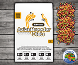 ZuPreem Avian Breeder FruitBlend Cockatiel 40 lb pellet bird food for cockatiels lovebirds small parrots and conures with breeder nutrition support
