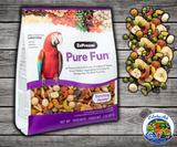 ZuPreem Pure Fun Large Parrot Food with FruitBlend pellets fruits vegetables nuts and seeds for Macaws Cockatoos Amazons Eclectus and other large parrots