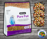 ZuPreem Pure Fun Small Bird Food with seeds fruits vegetables and FruitBlend pellets for parakeets budgies parrotlets canaries and finches