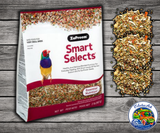 ZuPreem Smart Selects Canary and Finch 2 lb bird food with seeds grains fruits vegetables probiotics and Smart Pellets for very small birds