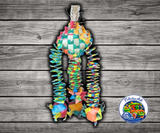 Planet Pleasures Diamond Bouncer Bird Toy, a shreddable palm leaf pinata toy with woven springs, four palm leaf bouncers, stars or woven donuts, and small, medium, large size options.