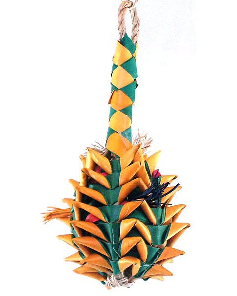 Planet Pleasures Pineapple Foraging Small Bird Toy