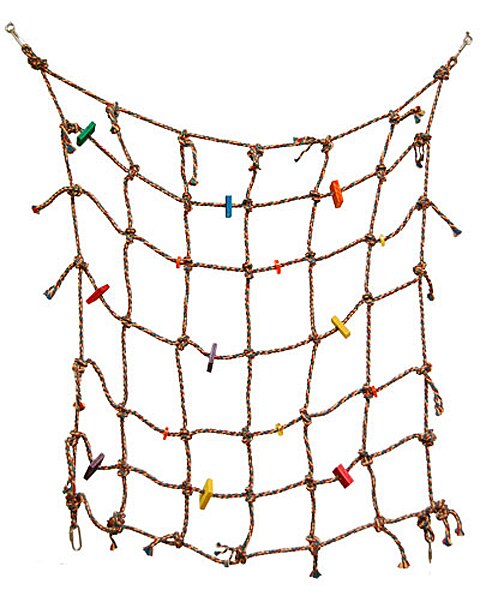 Cotton Climbing Rope Net For Small Birds – All Parrot Products