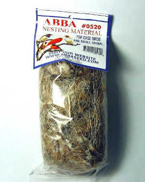 Abba Bird Nesting Material – natural jute, sisal & cotton fiber blend for small, medium and large birds’ nests