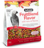 **ALT TEXT DESCRIPTION:**
Colorful fruitblend pellet bird food for parrots and conures with balanced nutrition and vitamins
