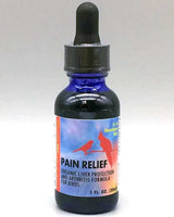 PAIN RELIEF is an organic arthritis pain formula for birds. It contains beneficial herbs that can relieve arthritic discomfort as well as control swelling and reduce toxins which cause pain.