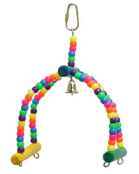Bird Swing For Small Birds - Rock and Roll Swing Bird Toy