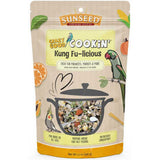 Cookable bird food mix with grains vegetables and fruits designed for parrots and companion birds enrichment feeding