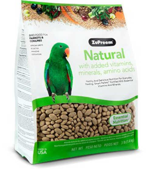 ZuPreem Natural Parrot Conure Parrot Food