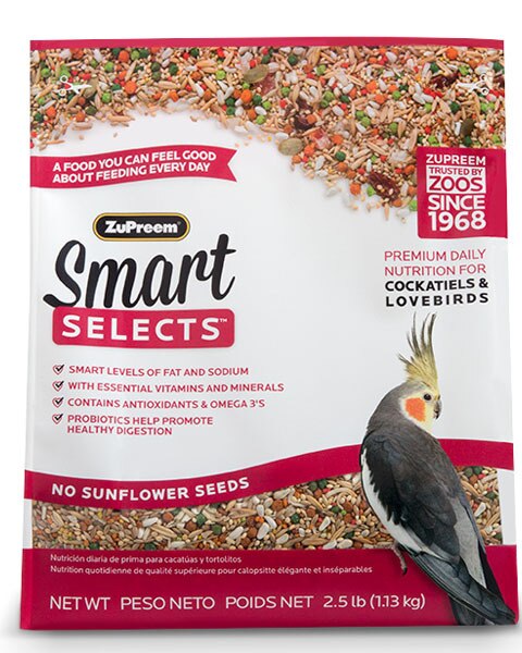 ZuPreem Smart Selects Cockatiel Bird Food 2.5lb