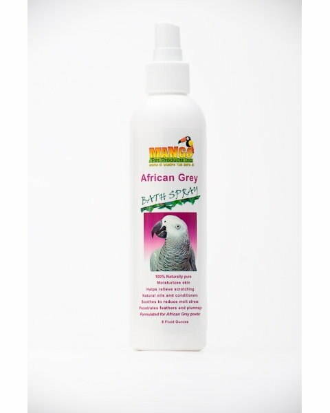 Mango African Grey Bath Spray - All Parrot Products Parrot Store