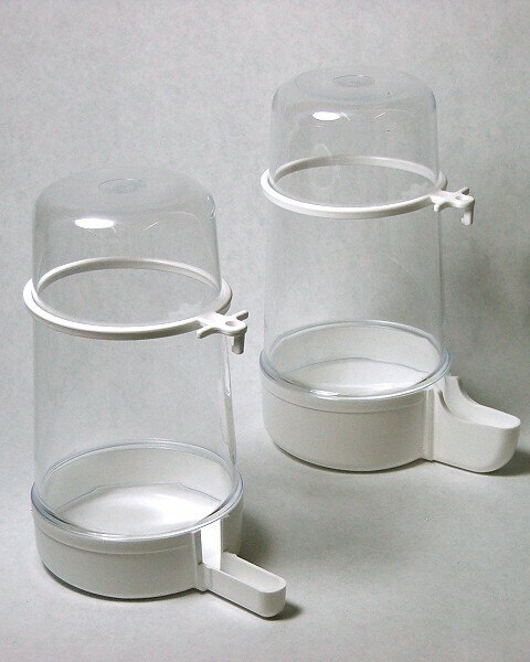 S.T.A Plastic Tube Bird Waterer 14 Oz Clear C007