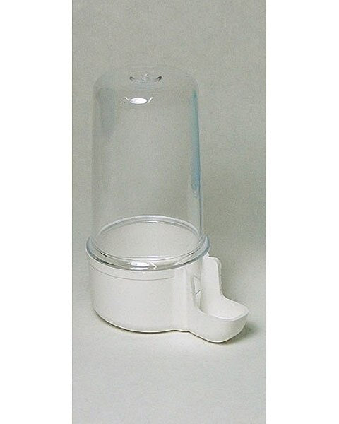 S.T.A Plastic Tube Waterer 2 Oz Clear w/Short Lip | Parrot Waterer
