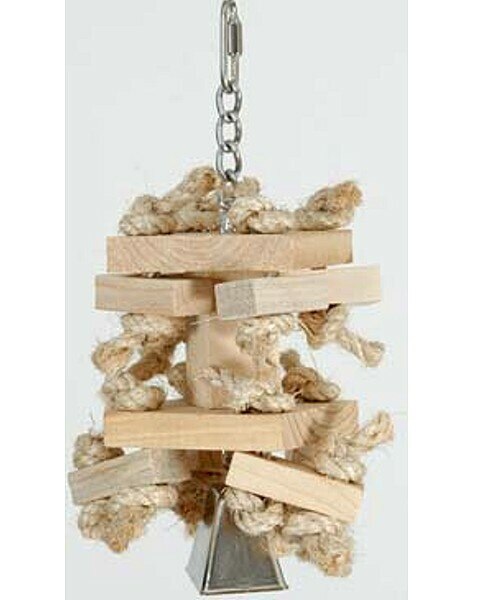 Large Bird Toy - Pet Bird Toys - Natural Wood Toy