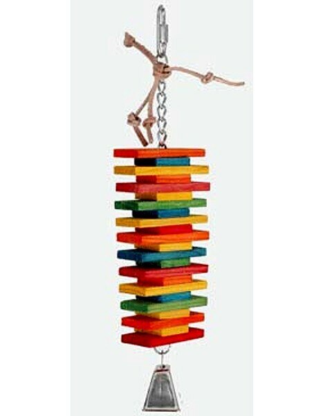 Small Bird Toys - Pet Bird Toys - Parrot Toys - Colored Stack
