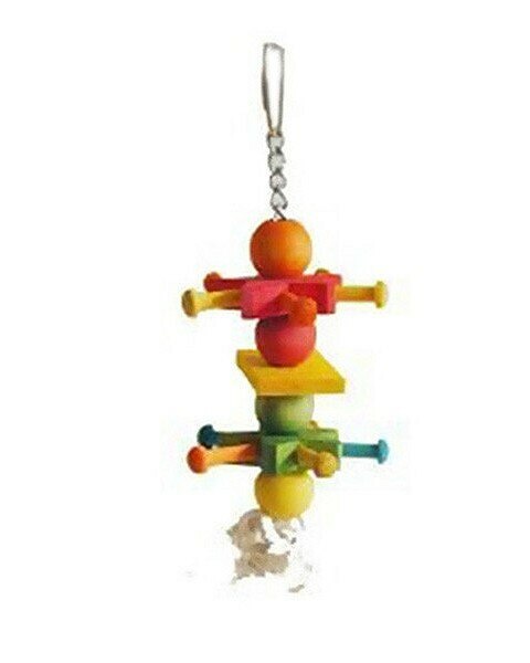 Parakeet Toys – Wooden Cowboy Spur Small Bird Toy