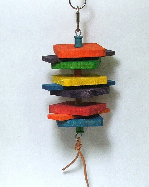 Small Bird Toys - Pet Bird Toys - Parrot Toys - Wood Stack