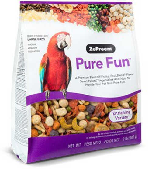 ZuPreem Pure Fun Large Parrot Food - Cockatoo Food - Macaw Food