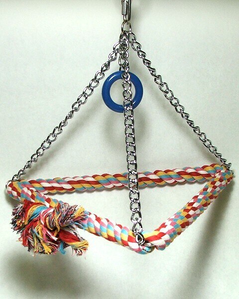 Large Bird Toys - Parrot Swing Tri- Chain - All Parrot Products